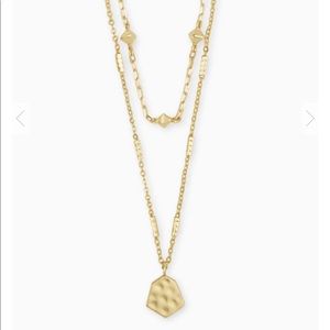 KS Gold Double Strand Necklace